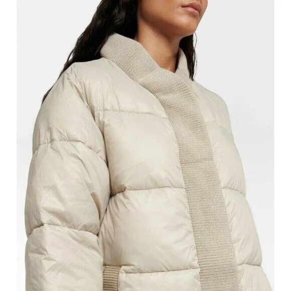 Varley Baldwin Women's Cream Puffer Coat size S NWOT - Picture 4 of 10